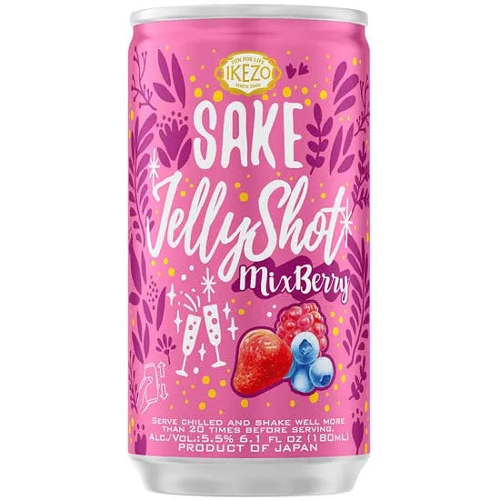 180ml can - Ozeki "Ikezo" Mixed Berry Jelly Shot Sake Taylors Wines