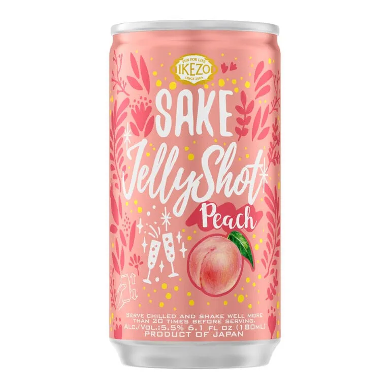 180ml can - Ozeki "Ikezo" Peach Jelly Shot Sake Taylors Wines