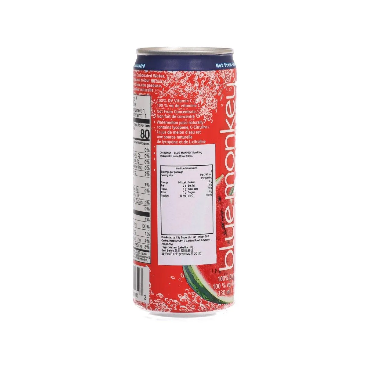 BLUE MONKEY Sparkling Watermelon Juice Drink  (330mL)