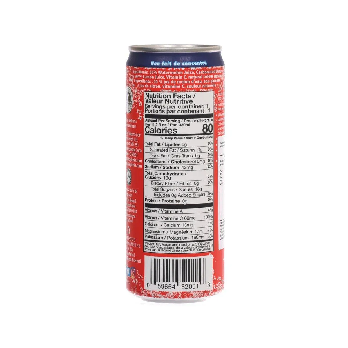 BLUE MONKEY Sparkling Watermelon Juice Drink  (330mL)