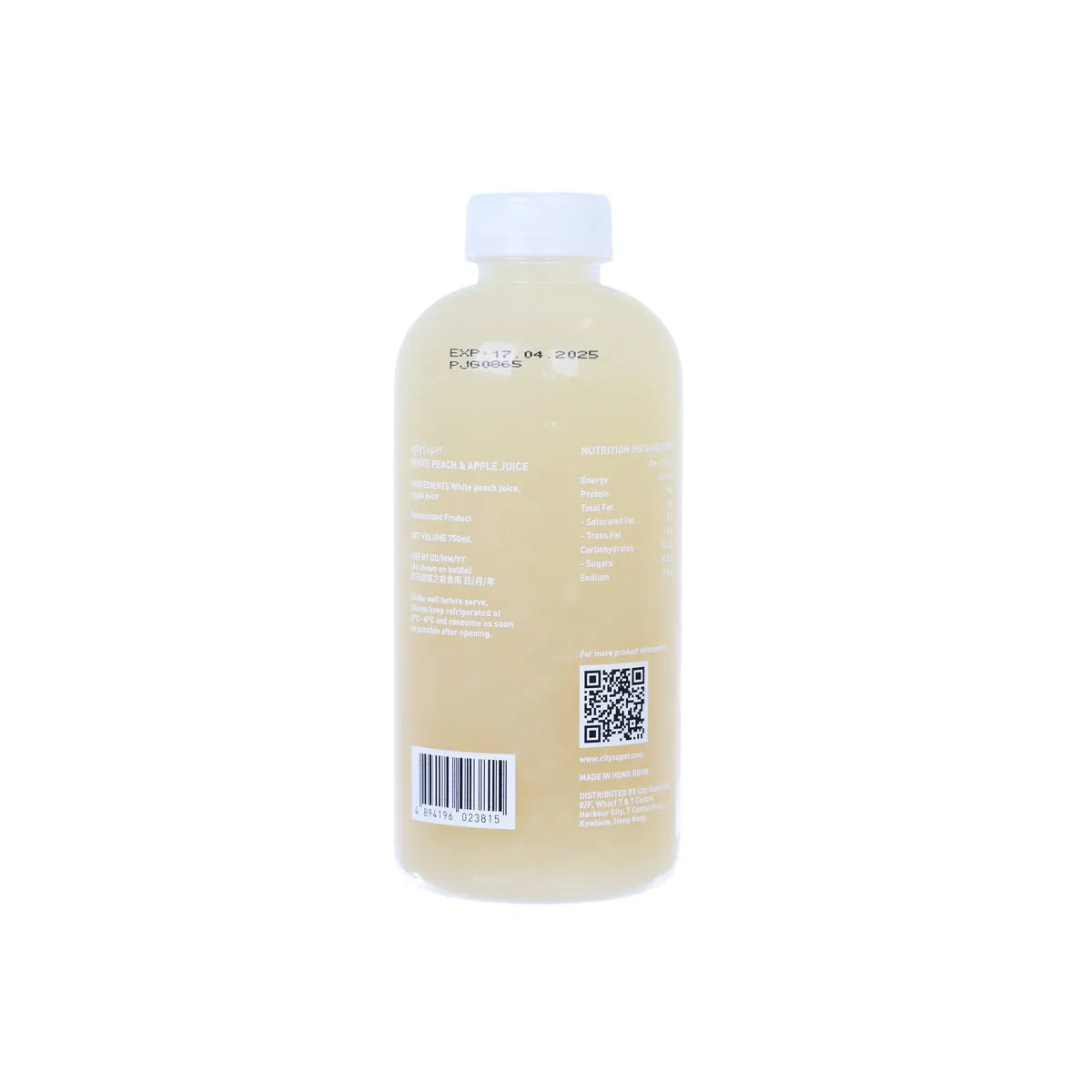 CITYSUPER White Peach & Apple Juice  (750mL)