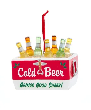 Cold Beer Cooler Ornament