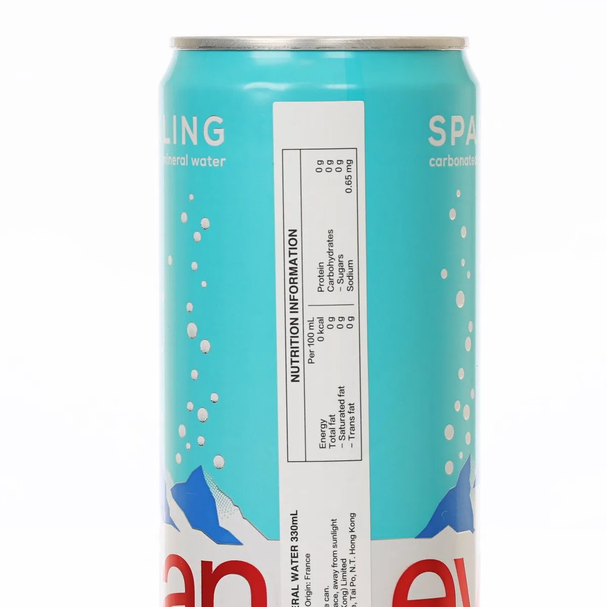 EVIAN Sparkling Natural Mineral Water [Can]  (330mL)
