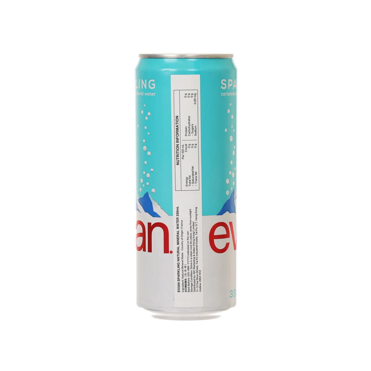 EVIAN Sparkling Natural Mineral Water [Can]  (330mL)