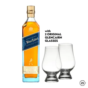 Johnnie Walker Blue 750ml   Glencairn Glass 2pcs