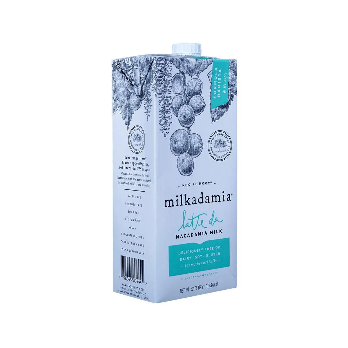 MILKADAMIA Macadamia Milk - Latte Da  (946mL)