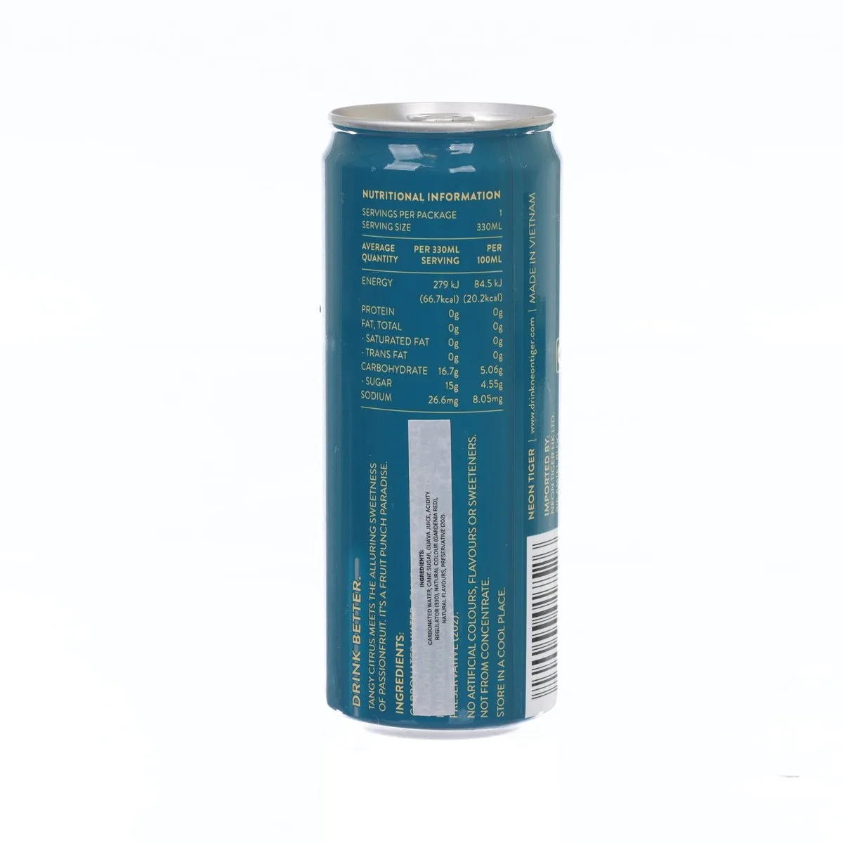 NEON TIGER Real Fruit Soda - Passion Fruit & Calamansi [Can]  (330mL)