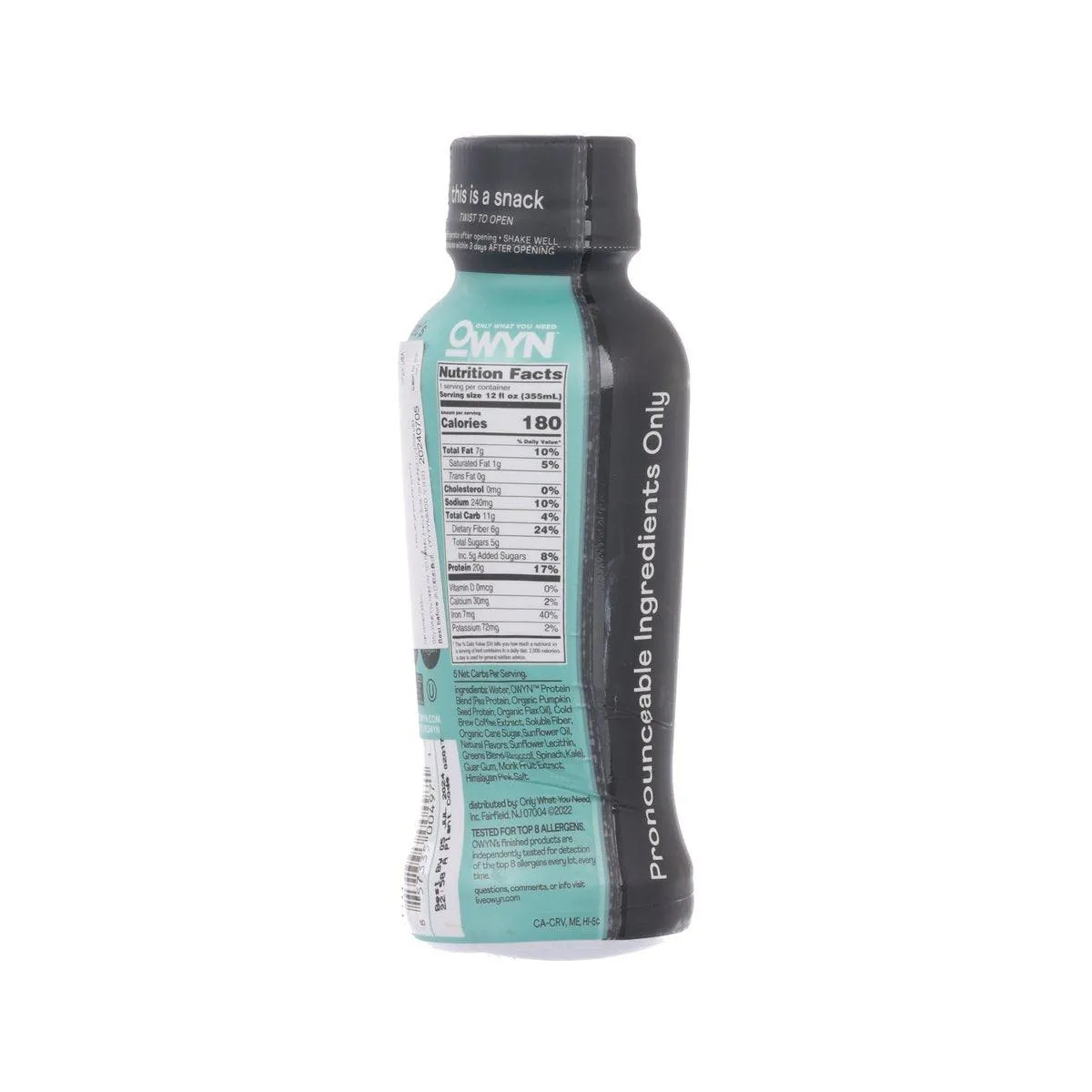 OWYN Plant Based Protein Drink - Cold Brew Coffee Flavor [PET]  (355mL)