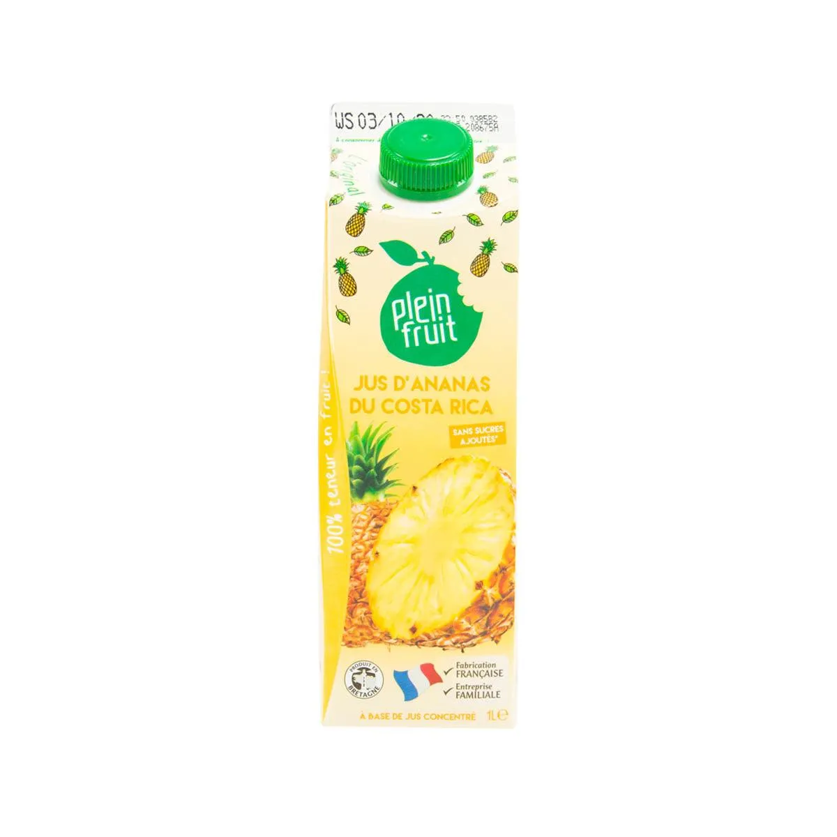 PLEIN FRUIT Pineapple Juice from Concentrate  (1L)