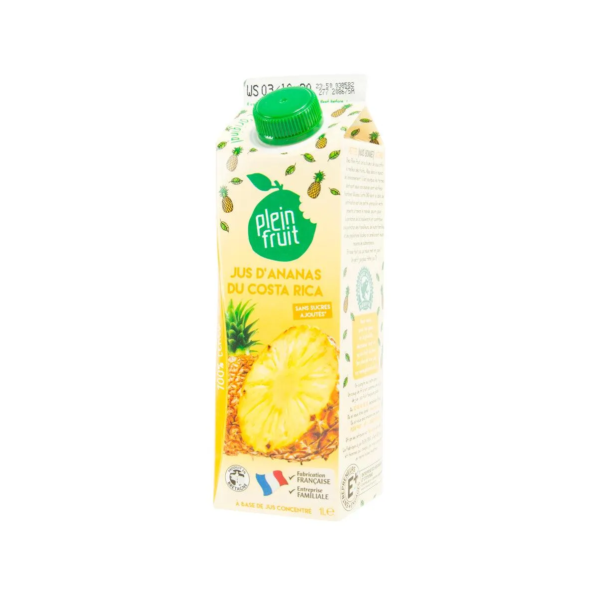 PLEIN FRUIT Pineapple Juice from Concentrate  (1L)