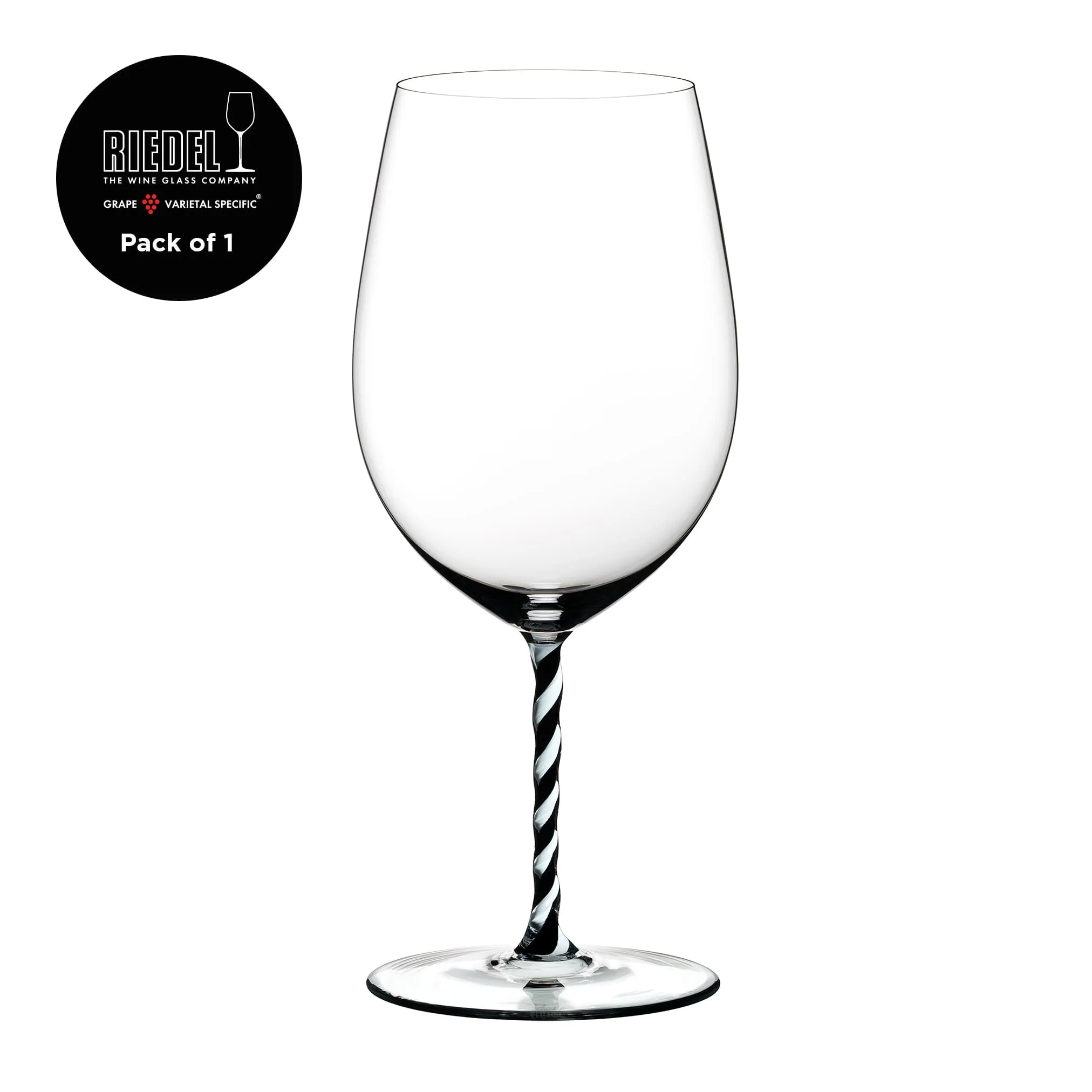 Riedel - Fatto A Mano - Bordeaux Grand Cru - Black and White Twisted