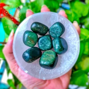 Sparkling Fuchsite Quartz Tumbles
