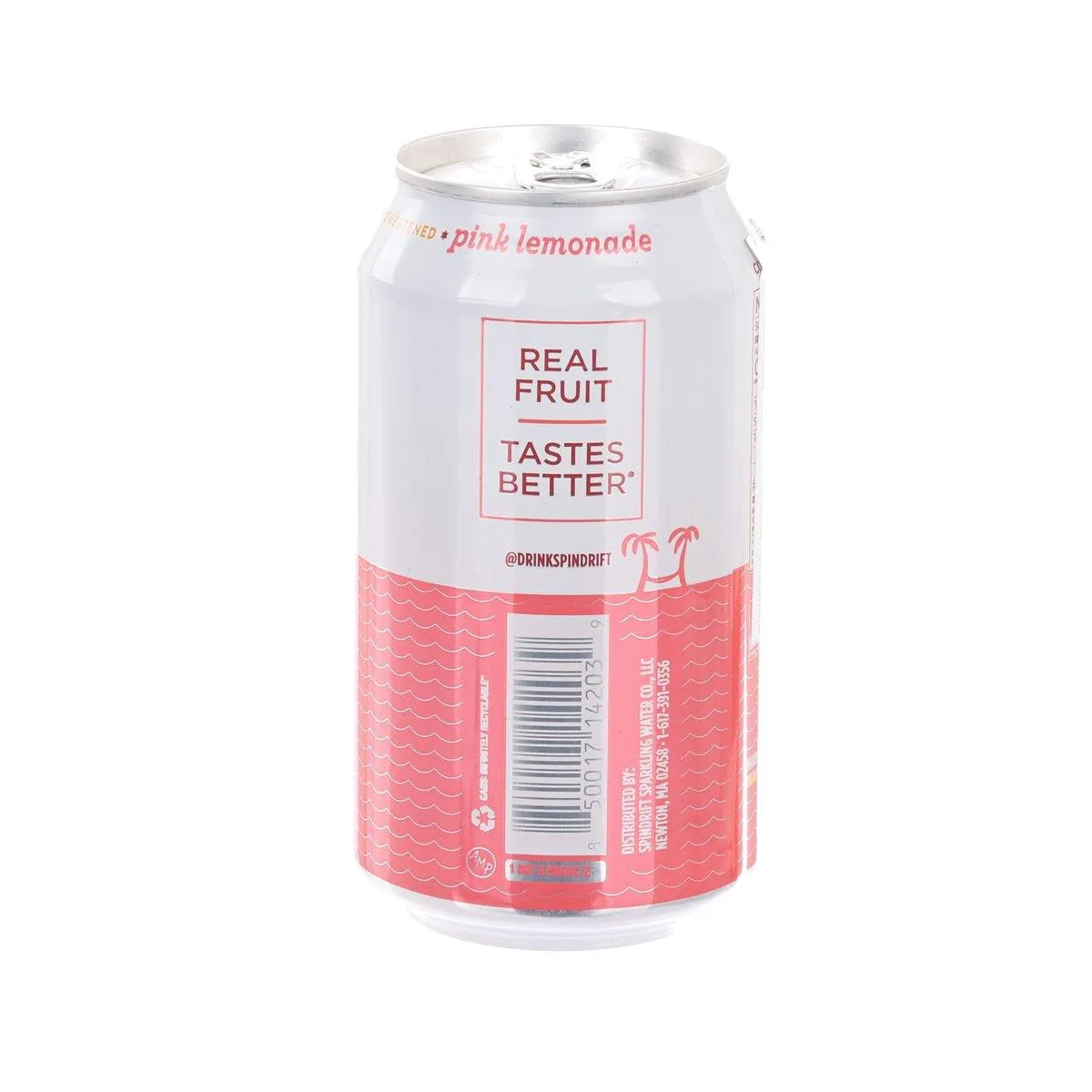 SPINDRIFT Sparkling Water - No Added Sugar Pink Lemonade  (355mL)