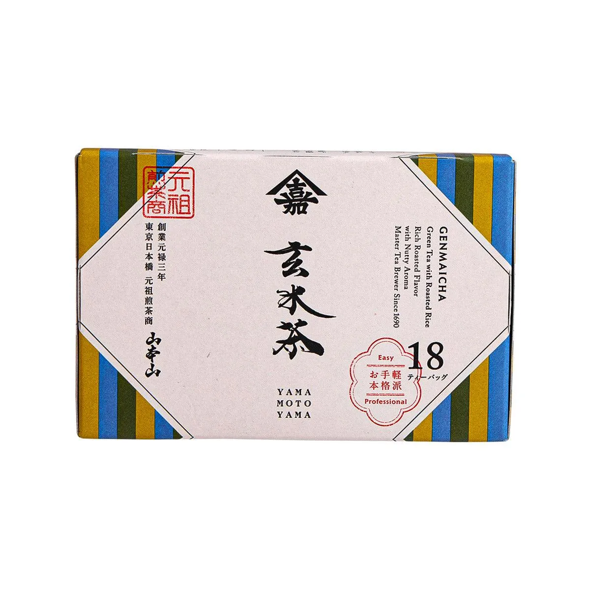 YAMAMOTOYAMA Genmaicha Tea Bag [Box]  (20pcs)
