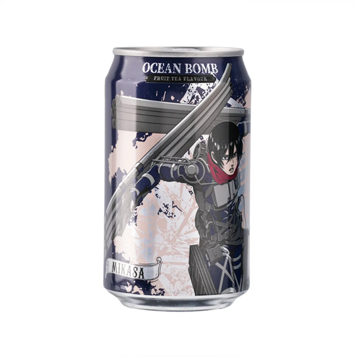 YHB OCEAN BOMB Fruit Tea Flavor Sparkling Water - Attack on Titan Mikasa [Can]  (330mL)